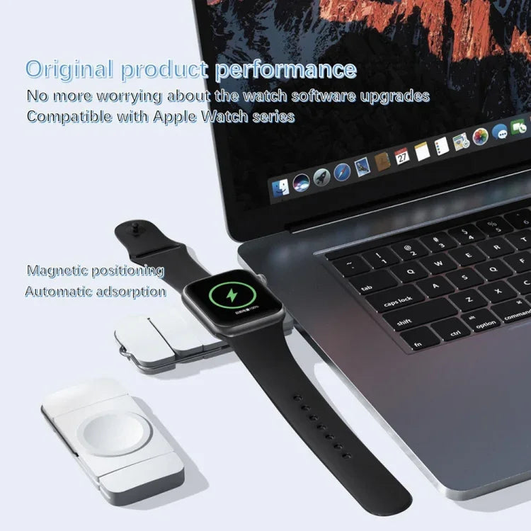 U8 USB / Type-C 磁吸無線充電快速充電器，適用於 Apple Watch 系列，U8