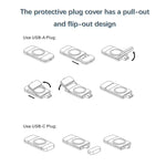 U8 USB / Type-C 磁吸無線充電快速充電器，適用於 Apple Watch 系列，U8