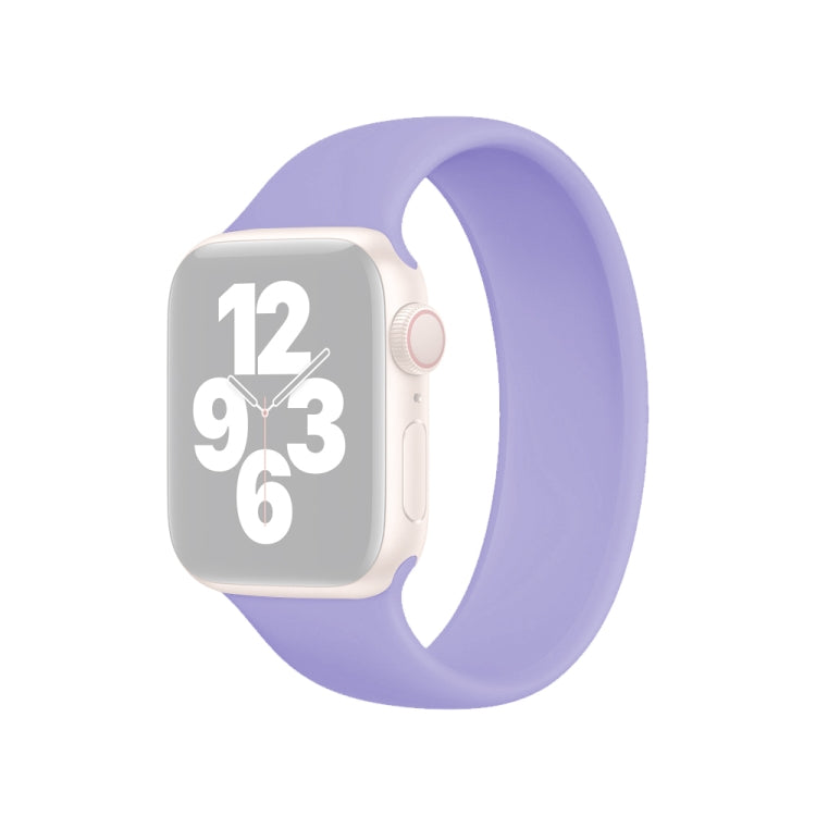 適用 Apple Watch Ultra 49mm & Watch Ultra 2 49mm / Series 10 46mm / 9&8&7 45mm / SE 3&SE 2&6&SE&5&4 44mm / 3&2&1 42mm 純色彈性矽膠錶帶，尺寸：L 156mm