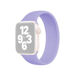 適用 Apple Watch Ultra 49mm & Watch Ultra 2 49mm / Series 10 46mm / 9&8&7 45mm / SE 3&SE 2&6&SE&5&4 44mm / 3&2&1 42mm 純色彈性矽膠錶帶，尺寸：L 156mm