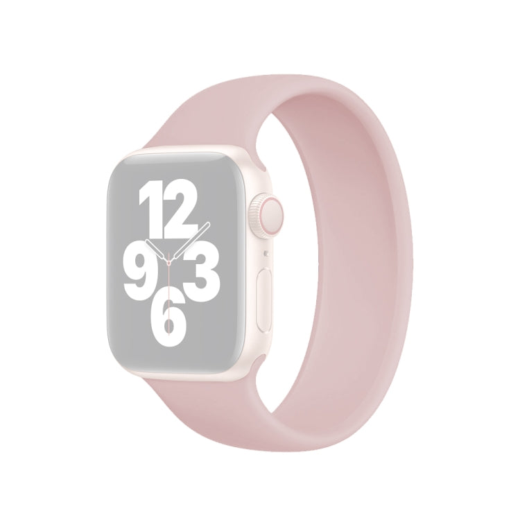 適用 Apple Watch Ultra 49mm & Watch Ultra 2 49mm / Series 10 46mm / 9&8&7 45mm / SE 3&SE 2&6&SE&5&4 44mm / 3&2&1 42mm 純色彈性矽膠錶帶，尺寸：L 156mm