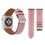 適用於 Apple Watch Series 10 42mm / 9&8&7 41mm / SE 3&SE 2&6&SE&5&4 40mm / 3&2&1 38mm 新鮮風格真皮錶帶，38mm