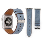適用於 Apple Watch Series 10 42mm / 9&8&7 41mm / SE 3&SE 2&6&SE&5&4 40mm / 3&2&1 38mm 新鮮風格真皮錶帶，38mm