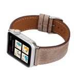 適用於 Apple Watch Series 10 42mm / 9&8&7 41mm / SE 3&SE 2&6&SE&5&4 40mm / 3&2&1 38mm 新鮮風格真皮錶帶，38mm
