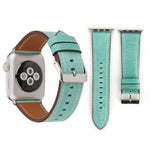 適用於 Apple Watch Ultra 49mm&Watch Ultra 2 49mm / Series 10 46mm / 9&8&7 45mm / SE 3&SE 2&6&SE&5&4 44mm / 3&2&1 42mm 新鮮風格真皮錶帶，42mm