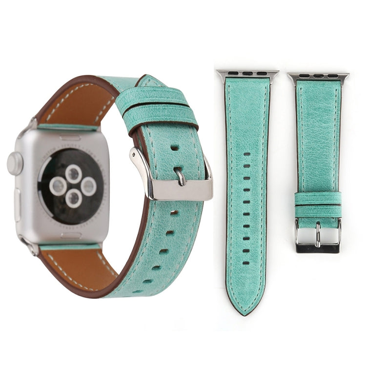 適用於 Apple Watch Ultra 49mm&Watch Ultra 2 49mm / Series 10 46mm / 9&8&7 45mm / SE 3&SE 2&6&SE&5&4 44mm / 3&2&1 42mm 新鮮風格真皮錶帶，42mm
