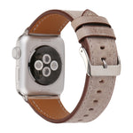 適用於 Apple Watch Ultra 49mm&Watch Ultra 2 49mm / Series 10 46mm / 9&8&7 45mm / SE 3&SE 2&6&SE&5&4 44mm / 3&2&1 42mm 新鮮風格真皮錶帶，42mm