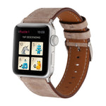 適用於 Apple Watch Ultra 49mm&Watch Ultra 2 49mm / Series 10 46mm / 9&8&7 45mm / SE 3&SE 2&6&SE&5&4 44mm / 3&2&1 42mm 新鮮風格真皮錶帶，42mm