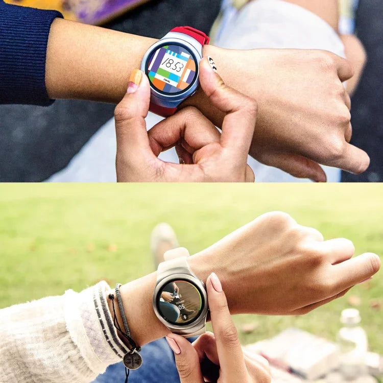 適用於 Samsung Gear S2 Sport / Gear S2 手錶 純色矽膠錶帶