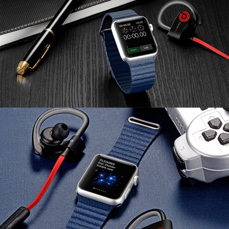 適用於 Apple Watch 38mm 環形磁吸扣 PU 皮革錶帶