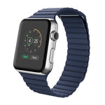 適用於 Apple Watch 38mm 環形磁吸扣 PU 皮革錶帶
