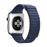 適用於 Apple Watch 38mm 環形磁吸扣 PU 皮革錶帶