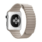 適用於 Apple Watch 38mm 環形磁吸扣 PU 皮革錶帶