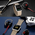 適用於 Apple Watch 38mm 環形磁吸扣 PU 皮革錶帶