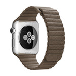 適用於 Apple Watch 38mm 環形磁吸扣 PU 皮革錶帶