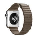 適用於 Apple Watch 42mm 環形磁吸扣 PU 皮革錶帶