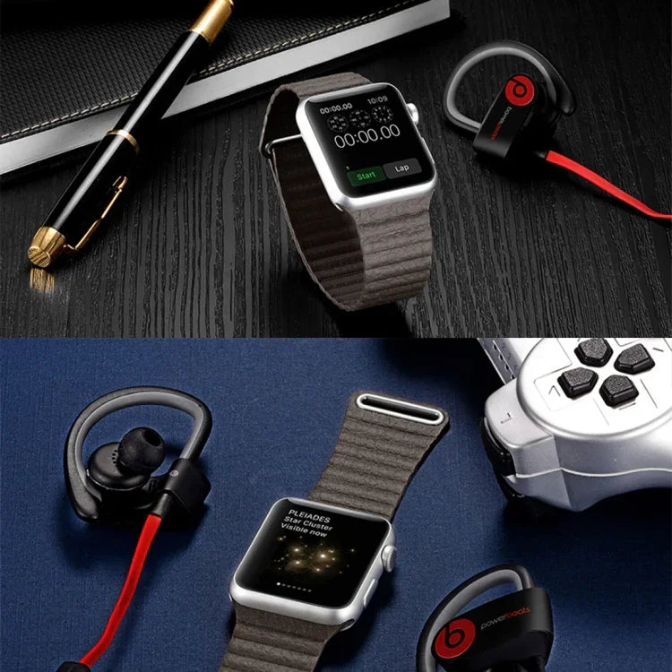 適用於 Apple Watch 42mm 環形磁吸扣 PU 皮革錶帶