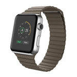 適用於 Apple Watch 42mm 環形磁吸扣 PU 皮革錶帶