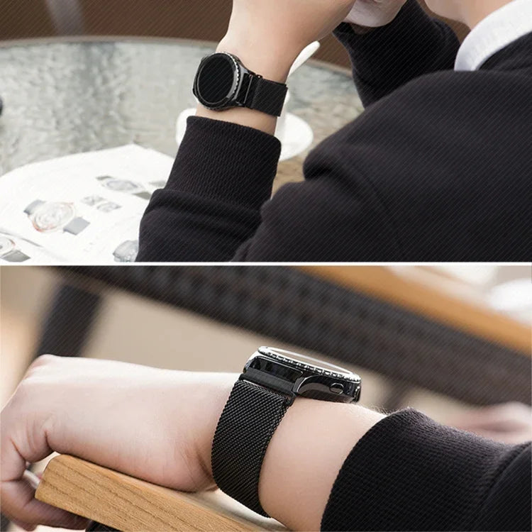 錶環磁吸扣 不鏽鋼錶帶，適用於 Samsung Gear S2 Classic / S2