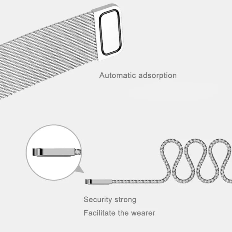 錶環磁吸扣 不鏽鋼錶帶，適用於 Samsung Gear S2 Classic / S2