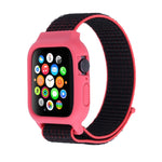適用於 Apple Watch Ultra 49mm 及 Watch Ultra 2 49mm / Series 10 46mm / 9&8&7 45mm / SE 3&SE 2&6&SE&5&4 44mm / 3&2&1 42mm 尼龍錶帶，帶鉤環式魔鬼氈，適用於 Apple Watch Ultra 49mm / Series 8&7 45mm / SE 2&6&SE&5&4 44mm / 3&2&1 42mm