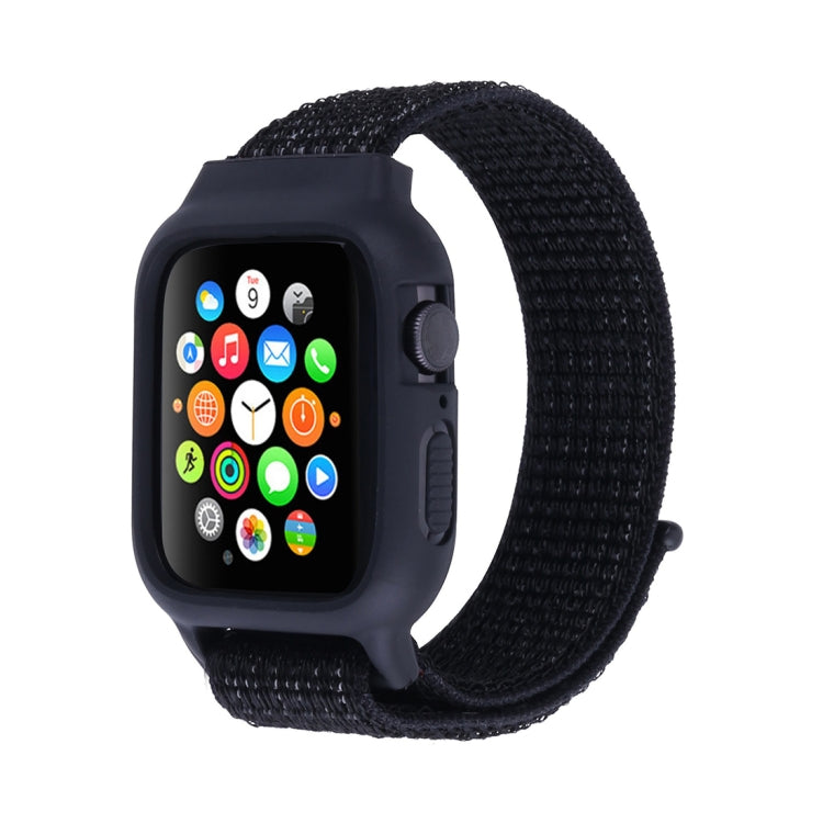 適用於 Apple Watch Ultra 49mm 及 Watch Ultra 2 49mm / Series 10 46mm / 9&8&7 45mm / SE 3&SE 2&6&SE&5&4 44mm / 3&2&1 42mm 尼龍錶帶，帶鉤環式魔鬼氈，適用於 Apple Watch Ultra 49mm / Series 8&7 45mm / SE 2&6&SE&5&4 44mm / 3&2&1 42mm