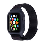 適用於 Apple Watch Ultra 49mm 及 Watch Ultra 2 49mm / Series 10 46mm / 9&8&7 45mm / SE 3&SE 2&6&SE&5&4 44mm / 3&2&1 42mm 尼龍錶帶，帶鉤環式魔鬼氈，適用於 Apple Watch Ultra 49mm / Series 8&7 45mm / SE 2&6&SE&5&4 44mm / 3&2&1 42mm