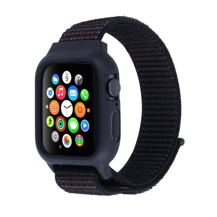 適用於 Apple Watch Ultra 49mm 及 Watch Ultra 2 49mm / Series 10 46mm / 9&8&7 45mm / SE 3&SE 2&6&SE&5&4 44mm / 3&2&1 42mm 尼龍錶帶，帶鉤環式魔鬼氈，適用於 Apple Watch Ultra 49mm / Series 8&7 45mm / SE 2&6&SE&5&4 44mm / 3&2&1 42mm