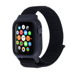適用於 Apple Watch Ultra 49mm 及 Watch Ultra 2 49mm / Series 10 46mm / 9&8&7 45mm / SE 3&SE 2&6&SE&5&4 44mm / 3&2&1 42mm 尼龍錶帶，帶鉤環式魔鬼氈，適用於 Apple Watch Ultra 49mm / Series 8&7 45mm / SE 2&6&SE&5&4 44mm / 3&2&1 42mm