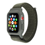 適用於 Apple Watch Ultra 49mm 及 Watch Ultra 2 49mm / Series 10 46mm / 9&8&7 45mm / SE 3&SE 2&6&SE&5&4 44mm / 3&2&1 42mm 尼龍錶帶，帶鉤環式魔鬼氈，適用於 Apple Watch Ultra 49mm / Series 8&7 45mm / SE 2&6&SE&5&4 44mm / 3&2&1 42mm