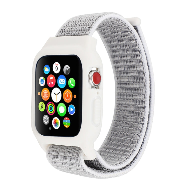 適用於 Apple Watch Ultra 49mm 及 Watch Ultra 2 49mm / Series 10 46mm / 9&8&7 45mm / SE 3&SE 2&6&SE&5&4 44mm / 3&2&1 42mm 尼龍錶帶，帶鉤環式魔鬼氈，適用於 Apple Watch Ultra 49mm / Series 8&7 45mm / SE 2&6&SE&5&4 44mm / 3&2&1 42mm