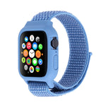 適用於 Apple Watch Ultra 49mm 及 Watch Ultra 2 49mm / Series 10 46mm / 9&8&7 45mm / SE 3&SE 2&6&SE&5&4 44mm / 3&2&1 42mm 尼龍錶帶，帶鉤環式魔鬼氈，適用於 Apple Watch Ultra 49mm / Series 8&7 45mm / SE 2&6&SE&5&4 44mm / 3&2&1 42mm