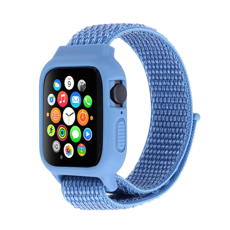 適用於 Apple Watch Ultra 49mm 及 Watch Ultra 2 49mm / Series 10 46mm / 9&8&7 45mm / SE 3&SE 2&6&SE&5&4 44mm / 3&2&1 42mm 尼龍錶帶，帶鉤環式魔鬼氈，適用於 Apple Watch Ultra 49mm / Series 8&7 45mm / SE 2&6&SE&5&4 44mm / 3&2&1 42mm