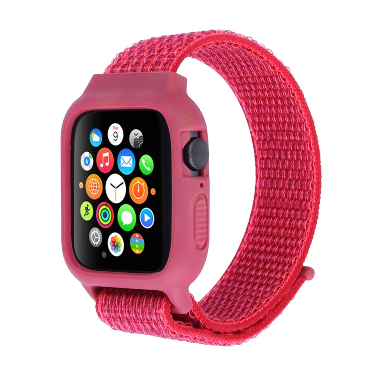 適用於 Apple Watch Ultra 49mm 及 Watch Ultra 2 49mm / Series 10 46mm / 9&8&7 45mm / SE 3&SE 2&6&SE&5&4 44mm / 3&2&1 42mm 尼龍錶帶，帶鉤環式魔鬼氈，適用於 Apple Watch Ultra 49mm / Series 8&7 45mm / SE 2&6&SE&5&4 44mm / 3&2&1 42mm