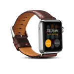 Denior 油蠟復古皮革錶帶，適用於 Apple Watch Series 7 45mm / 6 & SE & 5 & 4 44mm / 3 & 2 & 1 42mm