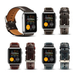 Denior 油蠟復古皮革錶帶，適用於 Apple Watch Series 10 42mm / 9&8&7 41mm / SE 3&SE 2&6&SE&5&4 40mm / 3&2&1 38mm