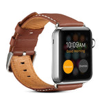 Denior 環保奢華汽車皮革錶帶，適用 Apple Watch Series 10 42mm / 9&8&7 41mm / SE 3&SE 2&6&SE&5&4 40mm / 3&2&1 38mm