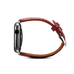 Denior 鱷魚紋牛皮真皮錶帶，適用於 Apple Watch Ultra 49mm & Watch Ultra 2 49mm / Series 10 46mm / 9&8&7 45mm / SE 3&SE 2&6&SE&5&4 44mm / 3&2&1 42mm