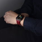 Denior 鱷魚紋牛皮真皮錶帶，適用於 Apple Watch Ultra 49mm & Watch Ultra 2 49mm / Series 10 46mm / 9&8&7 45mm / SE 3&SE 2&6&SE&5&4 44mm / 3&2&1 42mm