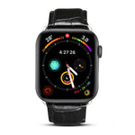 Denior 鱷魚紋牛皮真皮錶帶，適用於 Apple Watch Ultra 49mm & Watch Ultra 2 49mm / Series 10 46mm / 9&8&7 45mm / SE 3&SE 2&6&SE&5&4 44mm / 3&2&1 42mm