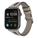 簡約V型皮革錶帶，適用於 Apple Watch Ultra 49mm 及 Watch Ultra 2 49mm / Series 10 46mm / 9&8&7 45mm / SE 3&SE 2&6&SE&5&4 44mm / 3&2&1 42mm