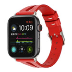 簡約V型皮革錶帶，適用於 Apple Watch Ultra 49mm 及 Watch Ultra 2 49mm / Series 10 46mm / 9&8&7 45mm / SE 3&SE 2&6&SE&5&4 44mm / 3&2&1 42mm