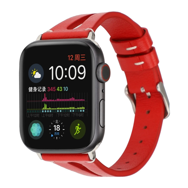 簡約V型皮革錶帶，適用於 Apple Watch Ultra 49mm 及 Watch Ultra 2 49mm / Series 10 46mm / 9&8&7 45mm / SE 3&SE 2&6&SE&5&4 44mm / 3&2&1 42mm