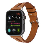 簡約V型皮革錶帶，適用於 Apple Watch Ultra 49mm 及 Watch Ultra 2 49mm / Series 10 46mm / 9&8&7 45mm / SE 3&SE 2&6&SE&5&4 44mm / 3&2&1 42mm