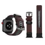 Jeep 風格尼龍錶帶，配不鏽鋼扣，適用於 Apple Watch Series 3 & 2 & 1 42mm
