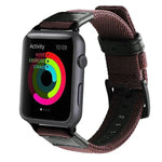 Jeep 風格尼龍錶帶，配不鏽鋼扣，適用於 Apple Watch Series 3 & 2 & 1 42mm