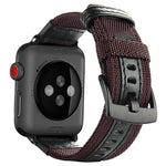 Jeep 風格尼龍錶帶，配不鏽鋼扣，適用於 Apple Watch Series 3 & 2 & 1 42mm