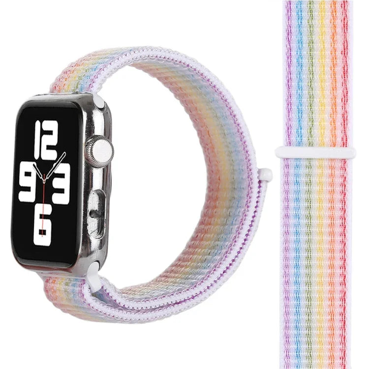 魔術貼尼龍錶帶，適用 Apple Watch Series 3 & 2 & 1 38mm
