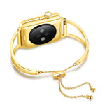 字母 V 形手鍊金屬手錶錶帶，配不鏽鋼錶扣，適用於 Apple Watch Ultra 49mm 及 Watch Ultra 2 49mm / Series 10 46mm / 9&8&7 45mm / SE 3&SE 2&6&SE&5&4 44mm / 3&2&1 42mm，7 45mm / 6&SE&5&4 44mm / 3&2&1 42mm