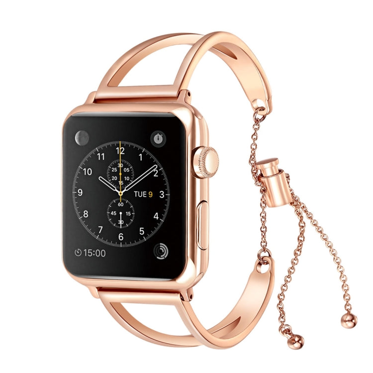 字母 V 形手鍊金屬手錶錶帶，配不鏽鋼錶扣，適用於 Apple Watch Ultra 49mm 及 Watch Ultra 2 49mm / Series 10 46mm / 9&8&7 45mm / SE 3&SE 2&6&SE&5&4 44mm / 3&2&1 42mm，7 45mm / 6&SE&5&4 44mm / 3&2&1 42mm